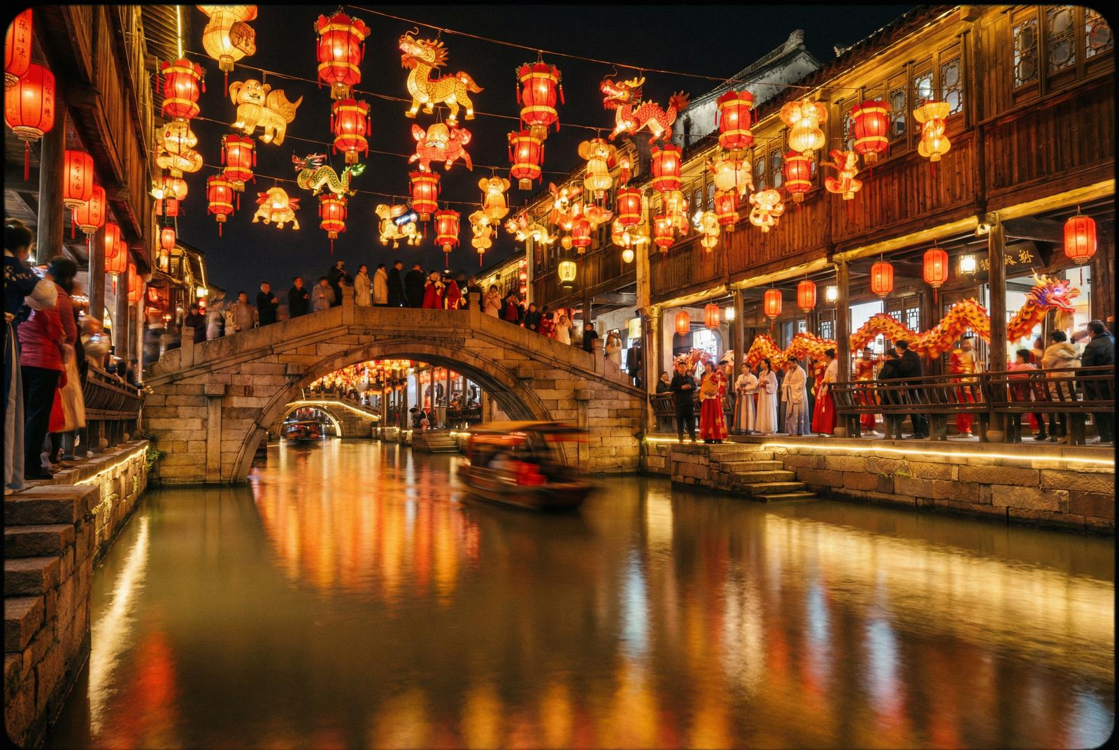 每日大赛夜景灯会视频